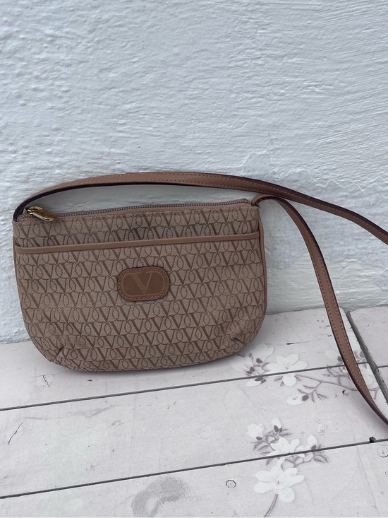 Valentino Garavani Handbags - Valentino Garavani Brown Beige Monogram Crossbody Bag